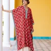 Set of 2 - Durga Bagru Kaftan Kurta and Palazzo