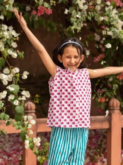 Set of 2 - Ella Organic Cotton Printed Top and Pants