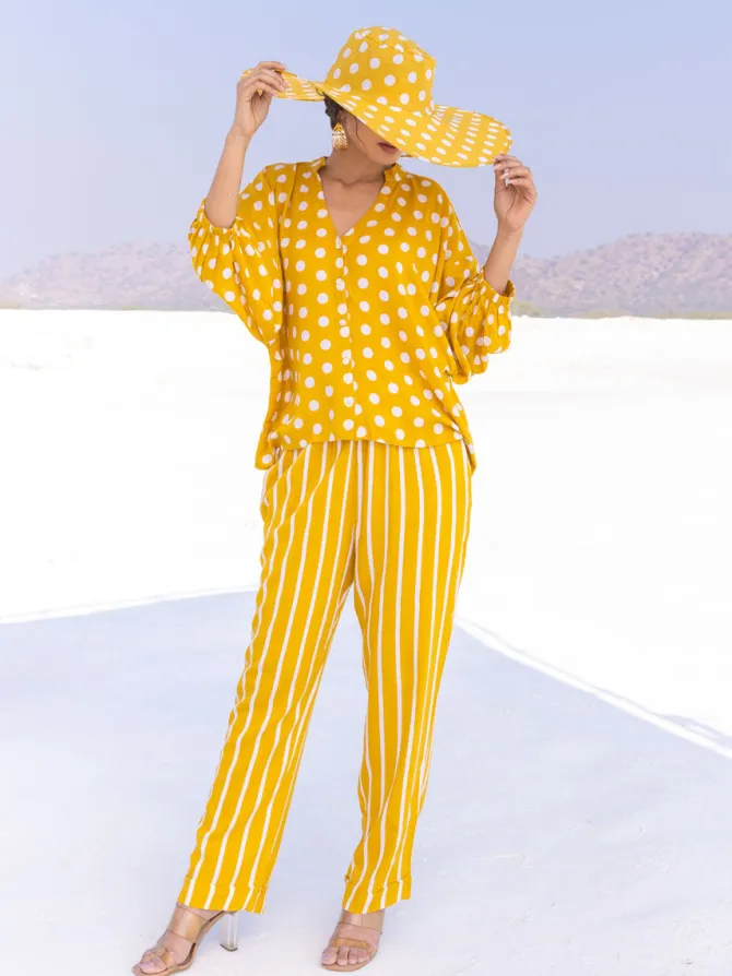 Set of 2 - Emily Yellow Co-ord Set