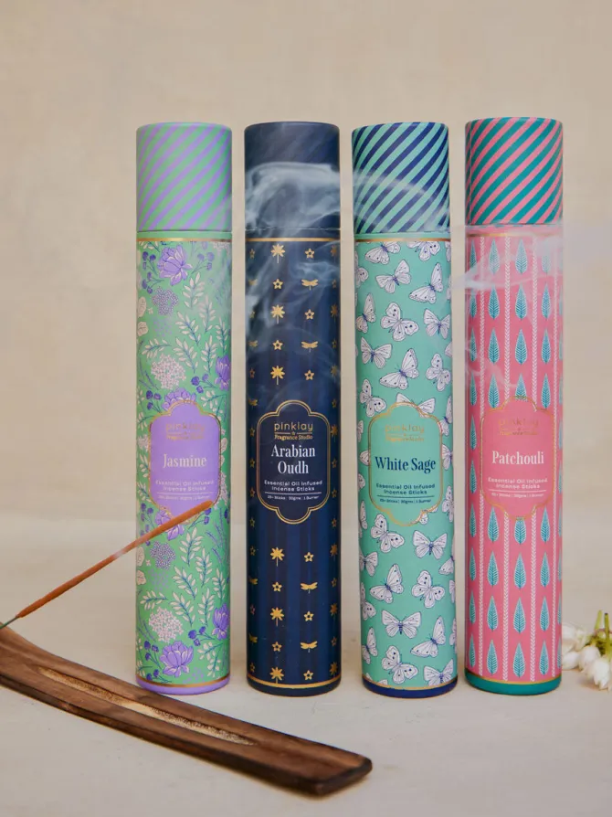 Set of 4 - Essential Oil Incense Sticks Set
