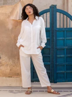 Set of 2 - Fiona Ivory Shirt and Pants