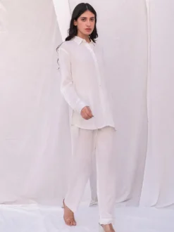 Set of 2 - Fiona Ivory Shirt and Pants