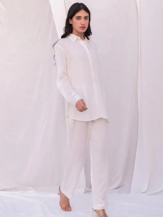 Set of 2 - Fiona Ivory Shirt and Pants