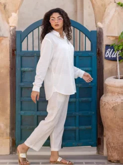 Set of 2 - Fiona Ivory Shirt and Pants