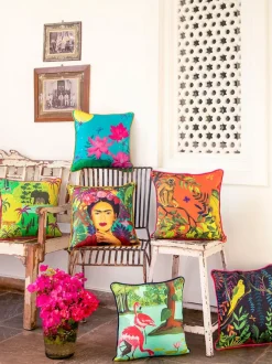 Set of 6 - Garden of Eden Cotton Cushion Covers