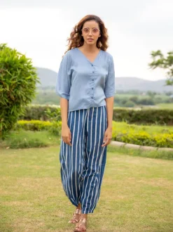 Set of 2 - Grey Matter Modal Short Top & Lantern Pants Set