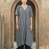 Set of 2 - Henna Kaftan Kurta & Wrap-Around Pants