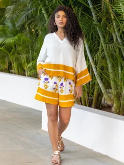 Set of 2 - Ilahi Box Top and Shorts