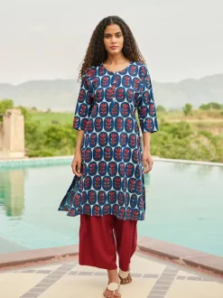 Set of 2 - Jimbaran Straight Fit Kurta & Palazzo Set