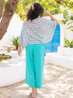 Set of 2 - Julie Poncho Top and Palazzo Pants