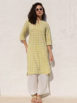 Set of 2 - Leela Cotton Kurta and Palazzo Pants