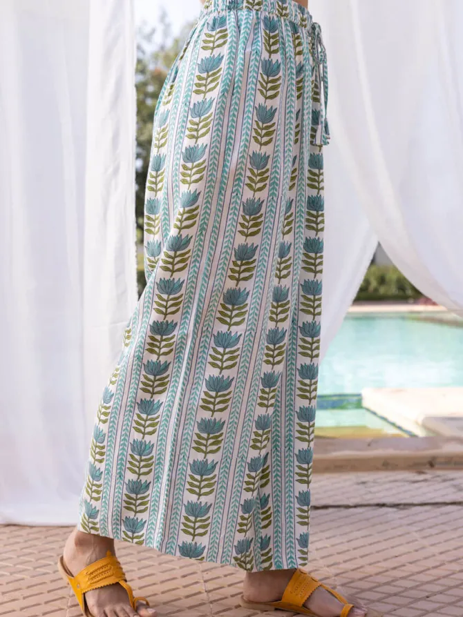 Set of 2 - Lemonade Box Short Top and Palazzo Pants