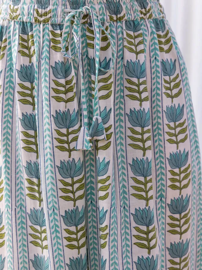 Set of 2 - Lemonade Box Short Top and Palazzo Pants