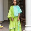 Set of 3 - Lilly Block Printed Cotton Lehanga
