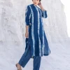 Set of 2 - Luna Indigo Cotton Kurta with Pants