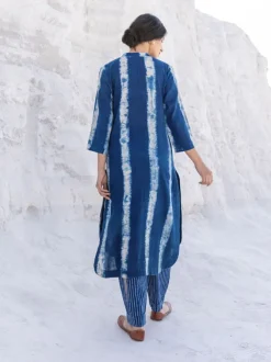 Set of 2 - Luna Indigo Cotton Kurta with Pants