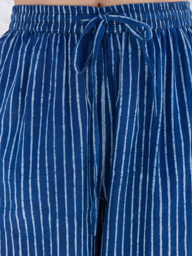 Set of 2 - Luna Indigo Cotton Kurta with Pants