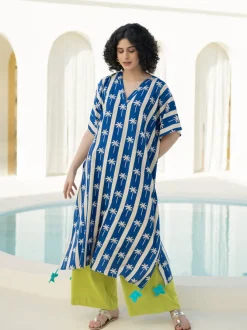 Set of 2 - Lunar Kaftan Kurta & Palazzo Pants