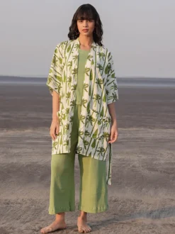 Set of 3 - Marini Kimono Jacket and Palazzo Pants