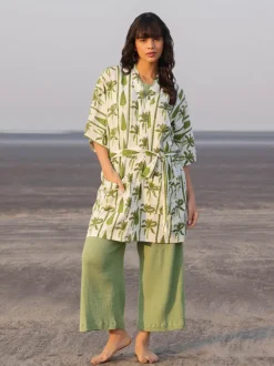 Set of 3 - Marini Kimono Jacket and Palazzo Pants