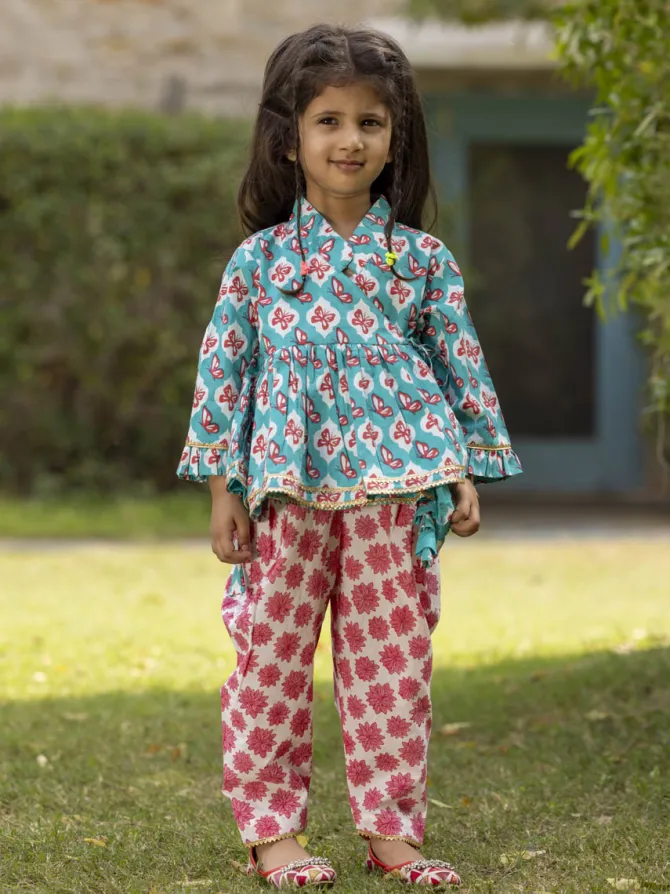 Set of 2 - Masoom Organic Cotton Angrakha with Dhoti
