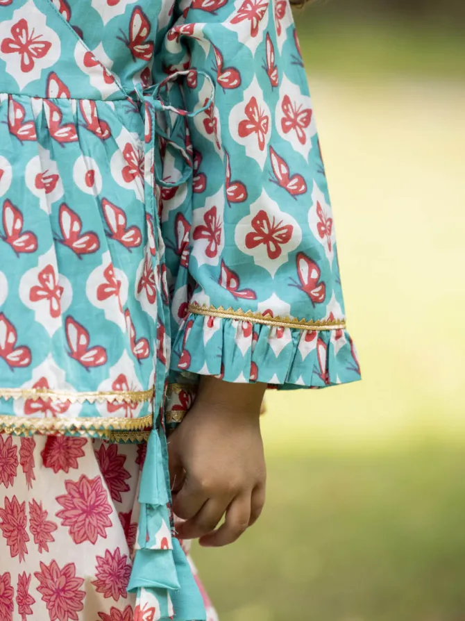 Set of 2 - Masoom Organic Cotton Angrakha with Dhoti