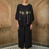Set of 2 - Morocco Embroidered Poncho & Pant Set