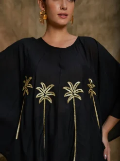 Set of 2 - Morocco Embroidered Poncho & Pant Set