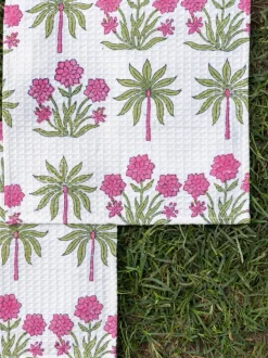 Set of 2 - Nargis Waffle Cotton Face Towels