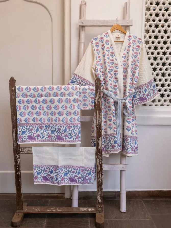 Set of 6 - Neerja Block Print Bath Set