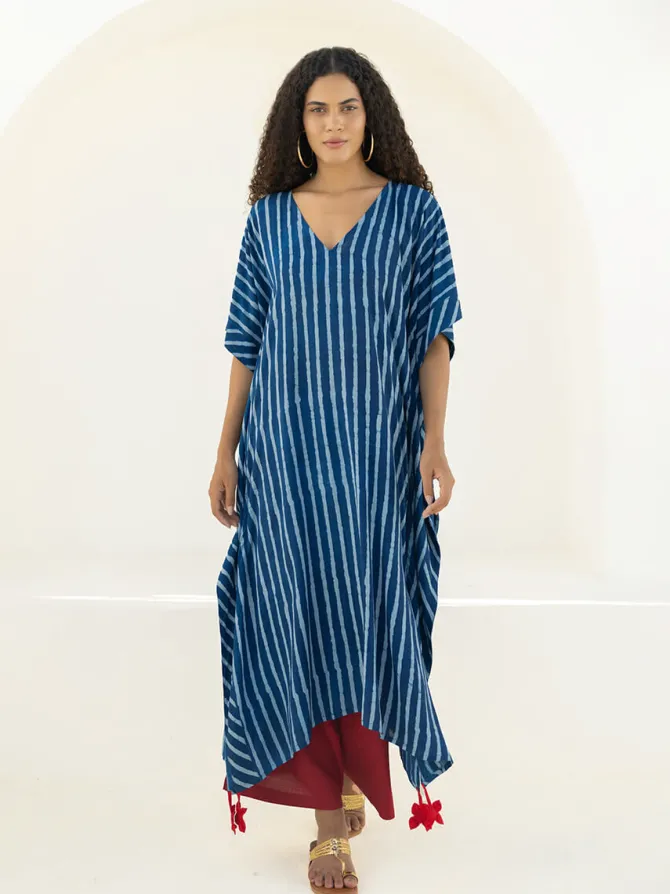 Set of 2 - Nira Kaftan Kurta & Palazzo Pants