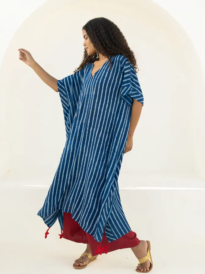 Set of 2 - Nira Kaftan Kurta & Palazzo Pants