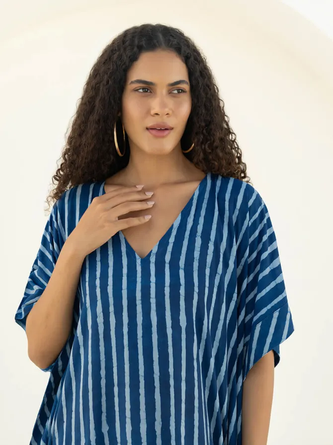 Set of 2 - Nira Kaftan Kurta & Palazzo Pants
