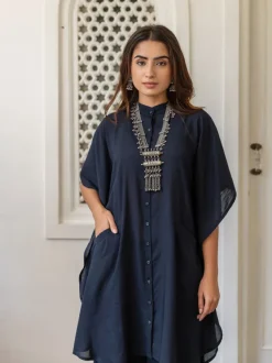 Set of 2 - North Star Black Shirt Dress and Palazzo