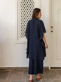 Set of 2 - North Star Black Shirt Dress and Palazzo