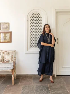 Set of 2 - North Star Black Shirt Dress and Palazzo