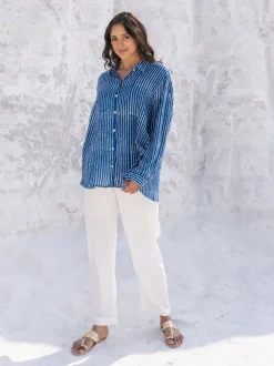 Set of 2 - Orion Dabu Indigo Shirt and Pants