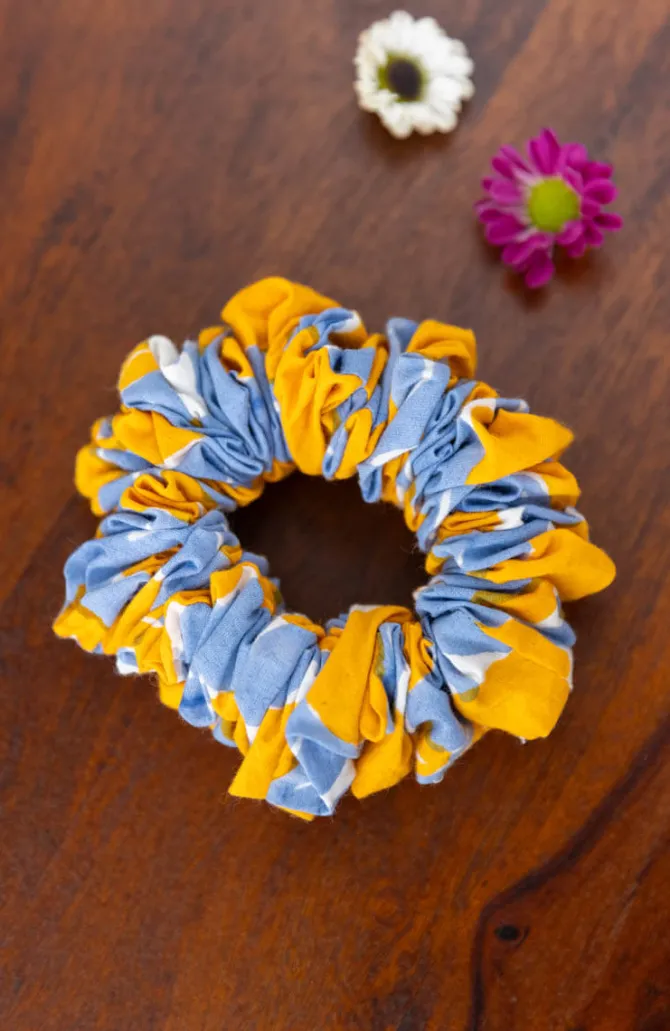 Set of 2 - Patchouli Cotton Scrunchie