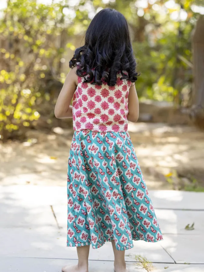 Set of 2 - Pia Organic Cotton Waist coat and Skirt