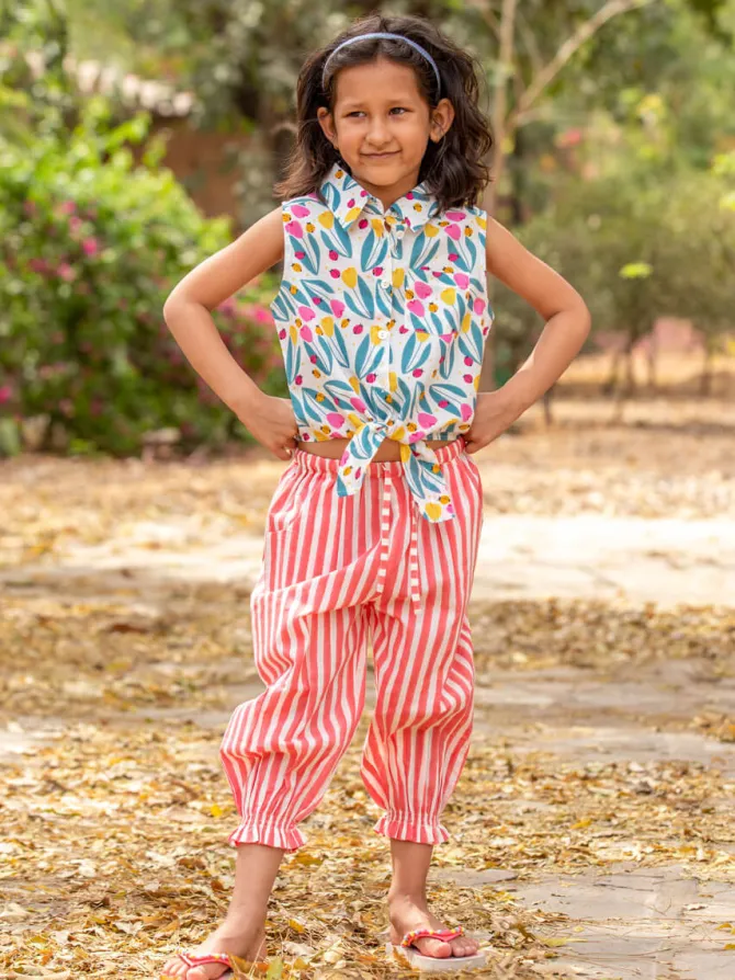 Set of 2 - Popsicle Organic Cotton Top and Pant Set