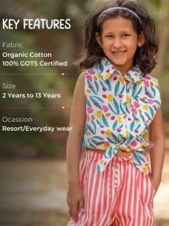 Set of 2 - Popsicle Organic Cotton Top and Pant Set