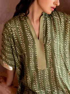 Set of 2 - Raabta Kaftan Kurta and Palazzo