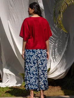 Set of 2 - Raga Short Top and Wrap-around Pants