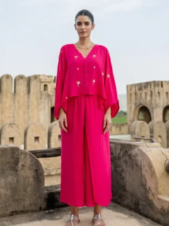 Set of 2 - Rose Mirage Top & Pant Set