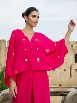 Set of 2 - Rose Mirage Top & Pant Set