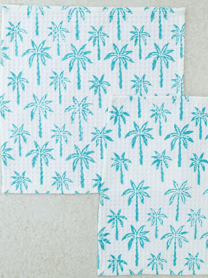 Set of 2 - Sahara Nights Waffle Cotton Face Towel
