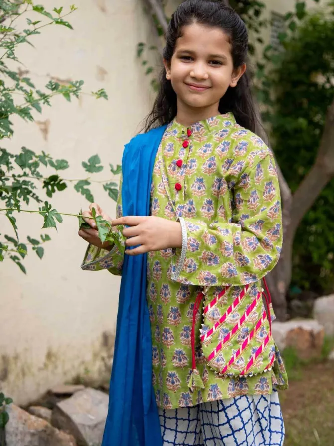 Set of 3 - Shaheen Cotton Silk Salwaar Kameez
