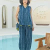 Set of 2 - Skye Sleeveless Asymmetrical Top and Pant