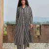 Set of 2 - Souk Long Shirt Dress & Palazzo Pants Set