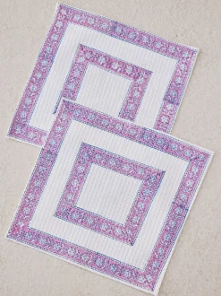 Set of 2 - Soula Nights Waffle Cotton Face Towel